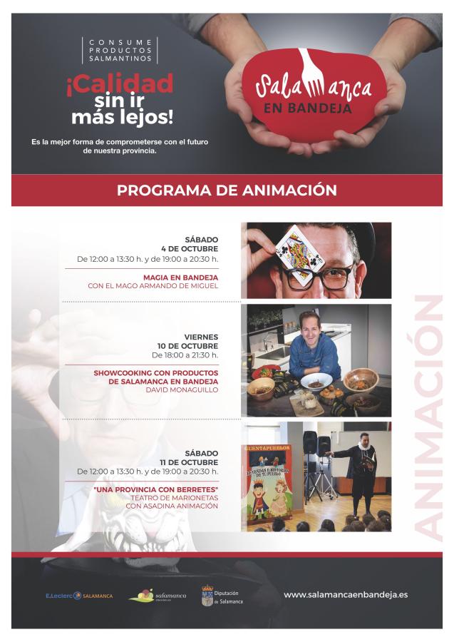 III Jornadas “Salamanca en Bandeja” en E.Leclerc Salamanca (Animación del 2 al  13 de octubre)